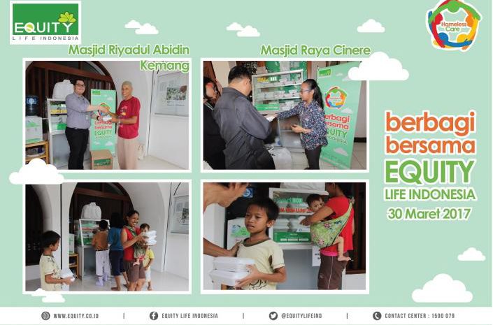  Equity Life Indonesia Berbagi Kepada Dhuafa Melalui Food Box